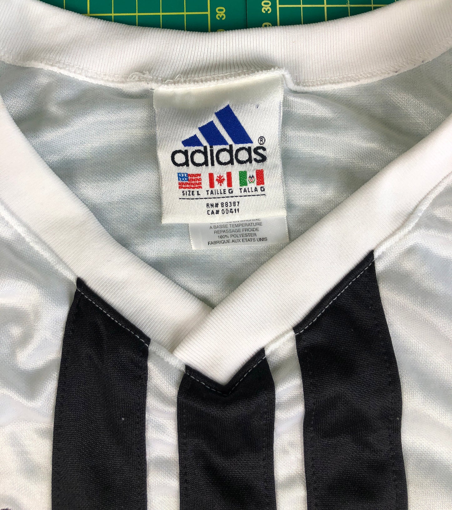 ADIDAS BIG STRIPE JERSEY -L-