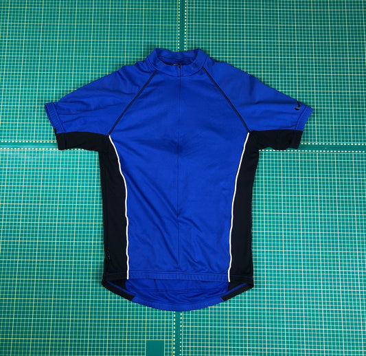 NIKE BLUE DRI-FIT CYCLE SHIRT -L-