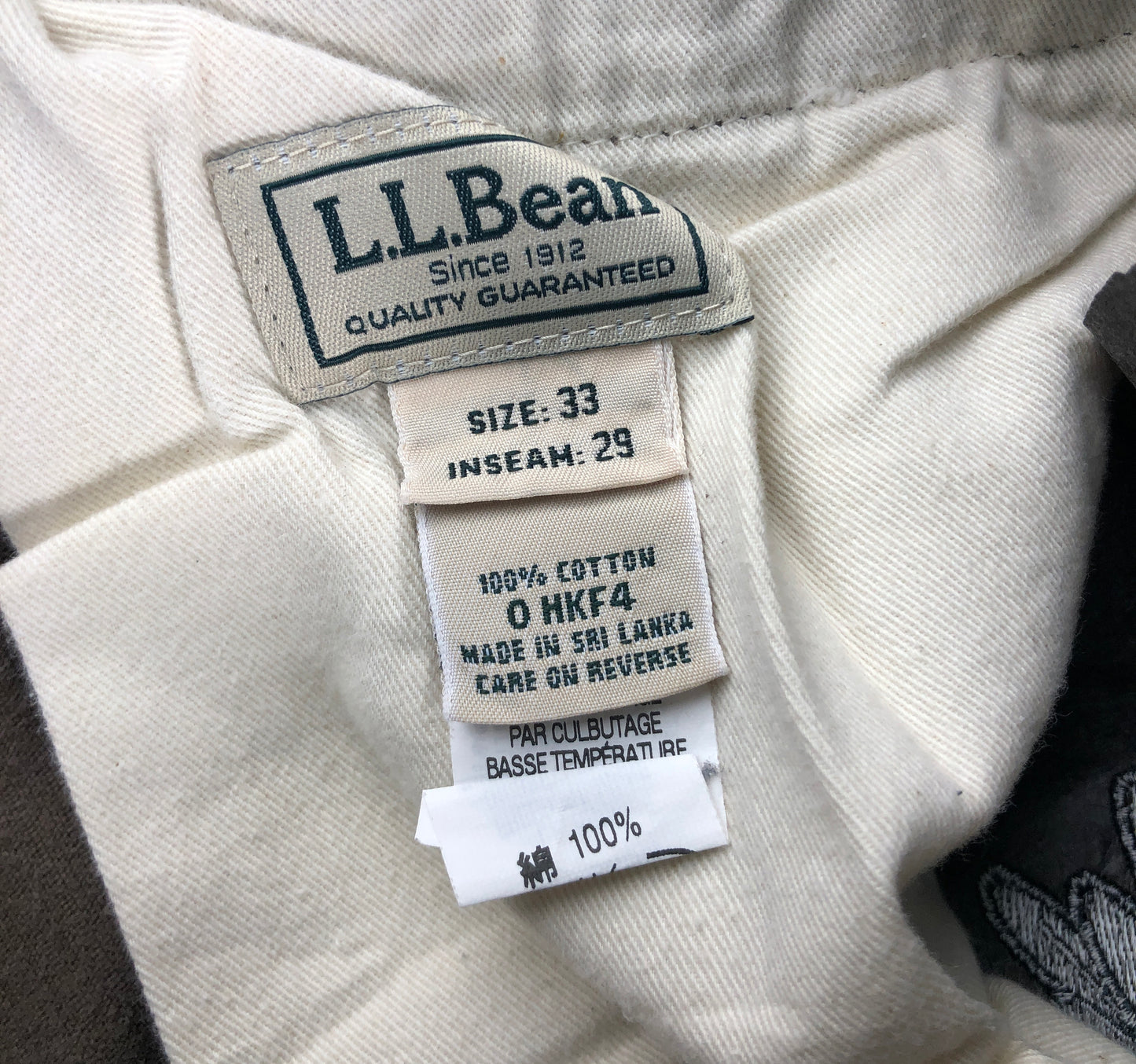 LL BEAN MLC CORDUROY PANT -33-