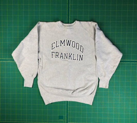 VINTAGE CHAMPION REVERSE WEAVE ELMWOOD CREW -XXL-