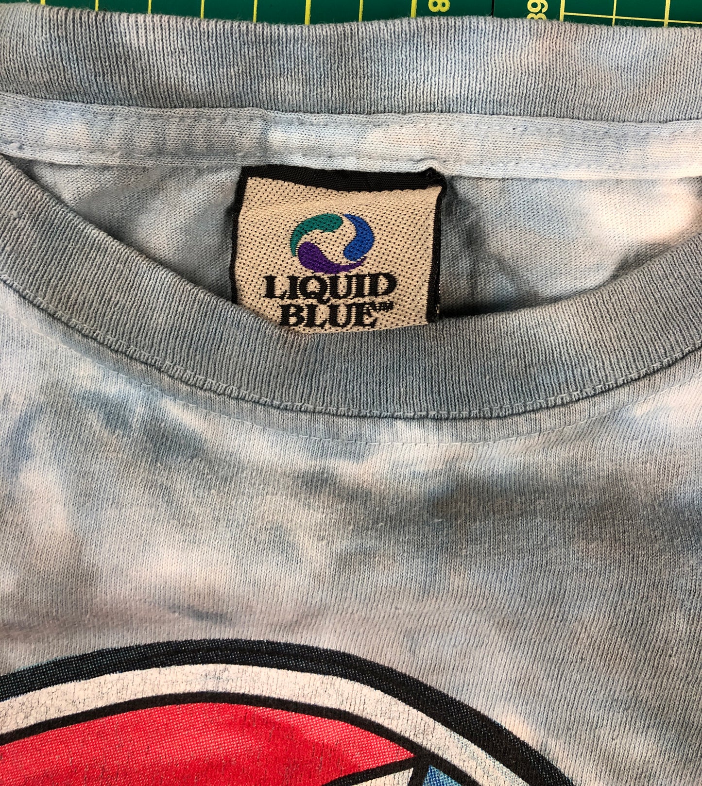 VINTAGE LIQUID BLUE GRATEFUL DEAD TSHIRT Y2K -XL-