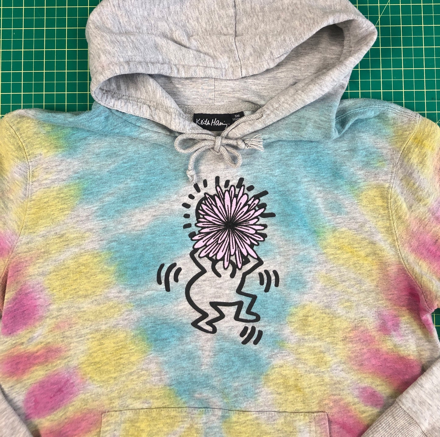 KIETH HARING TIEDYED HOOD - S -