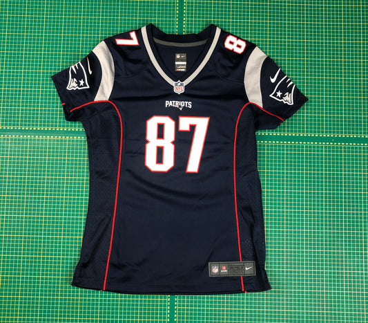 PATRIOTS #87 ON FIELD JERSEY WOMENS -M-