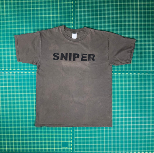 VINATGE SNIPER TSHIRT -L-