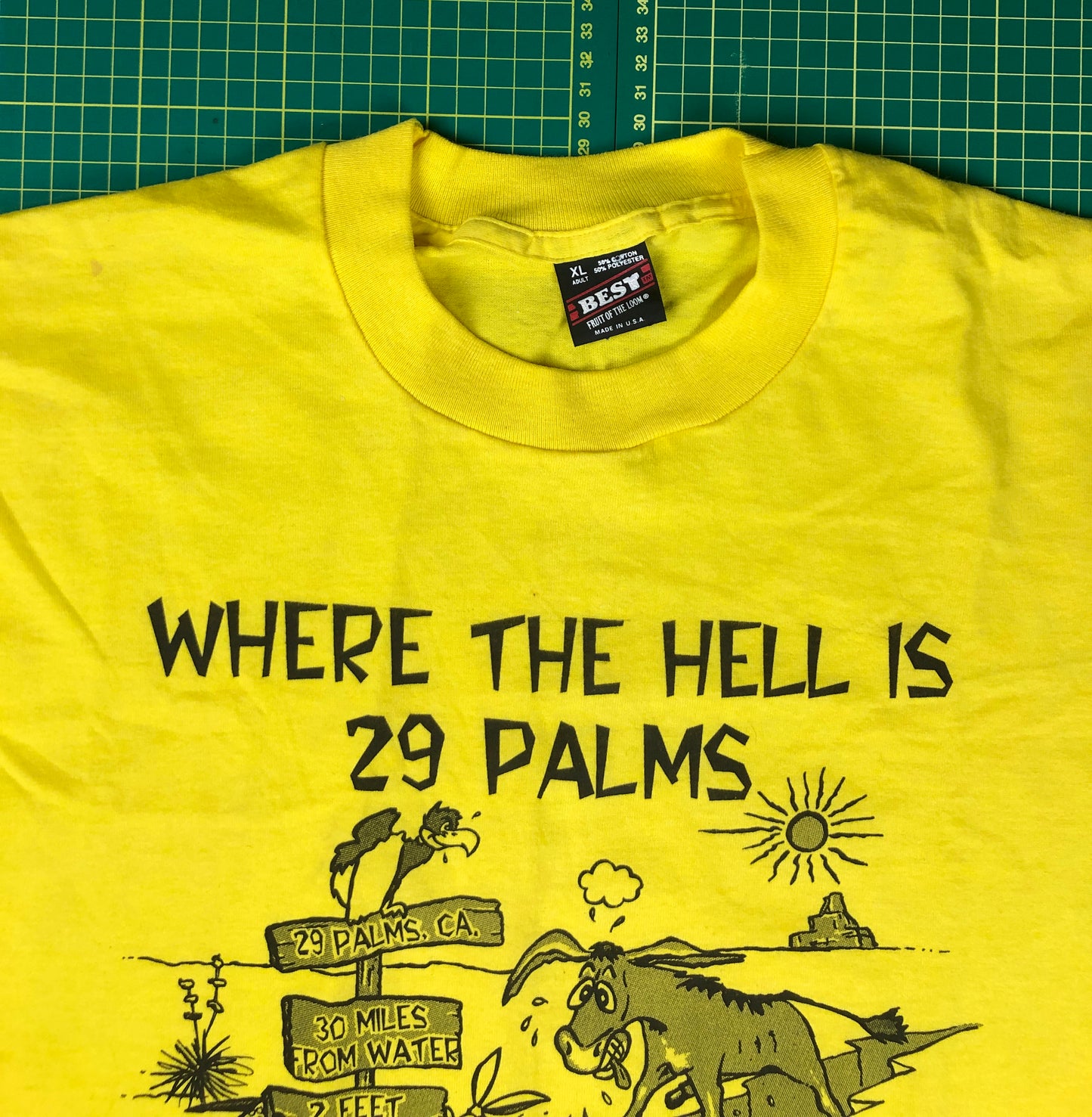 VINTAGE WHERE THE HELL IS 99 PALMS TEE 1993 -XL-